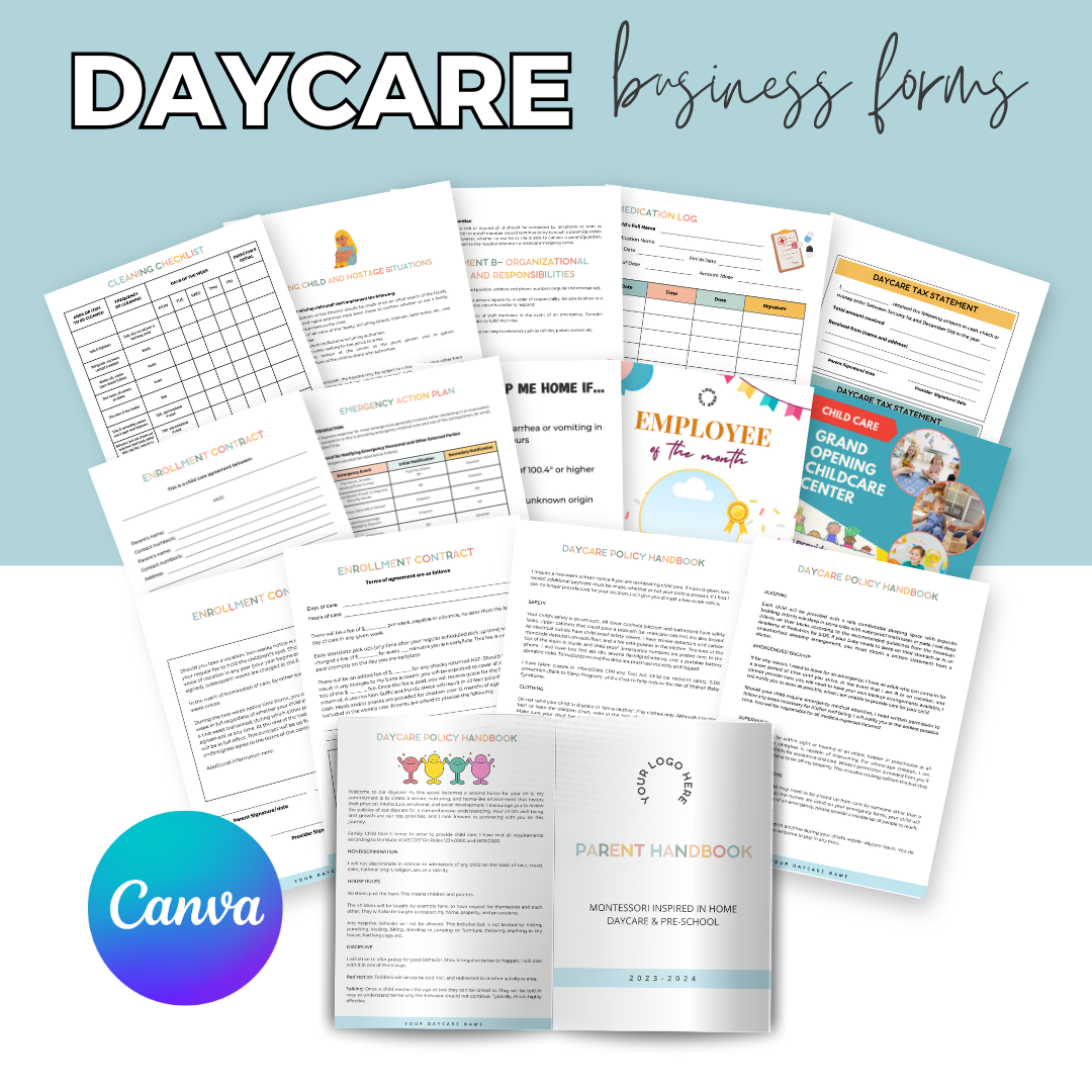 daycare business forms