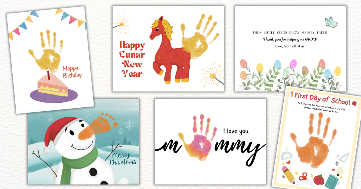 watercolor handprint art