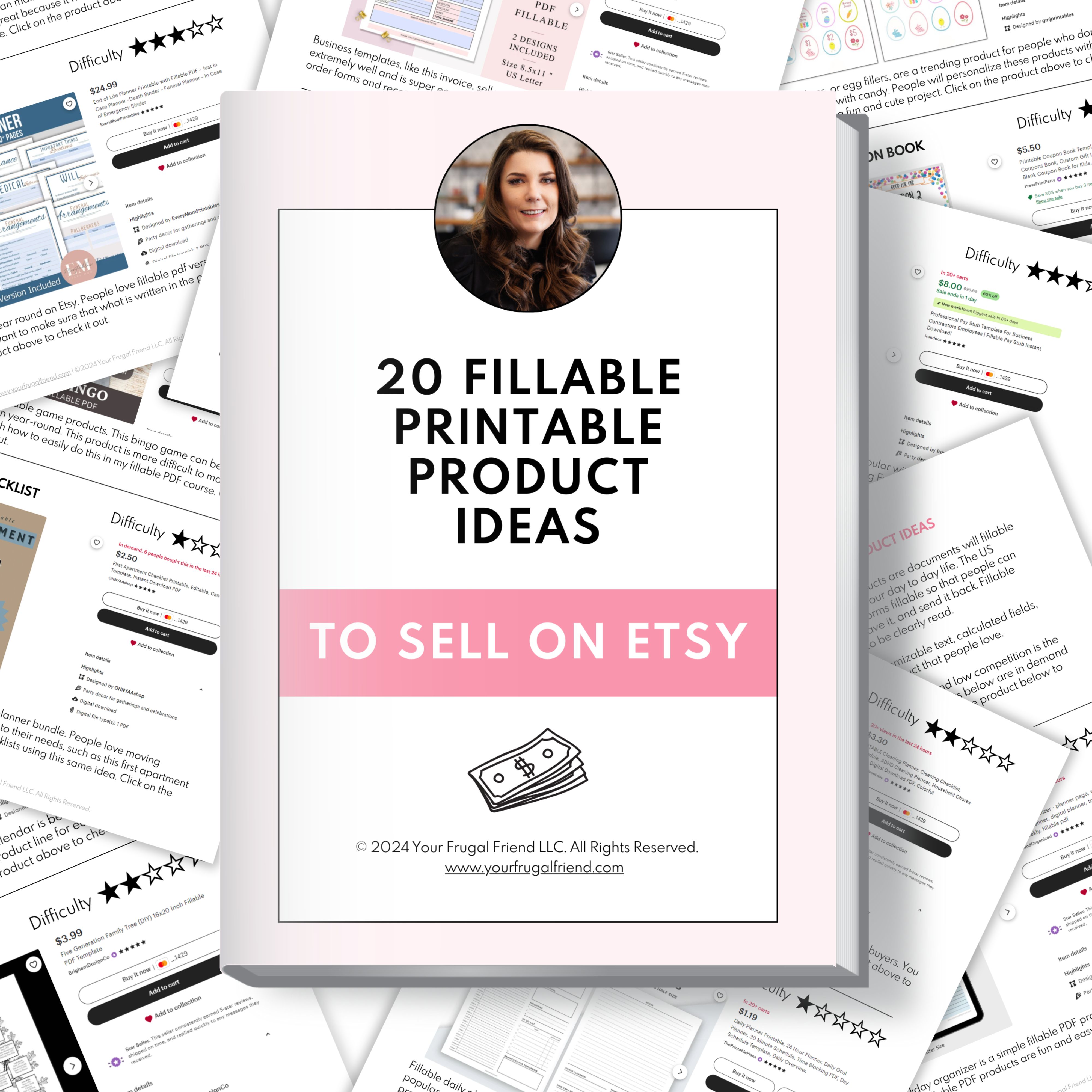 20 fillable printable product ideas to sell