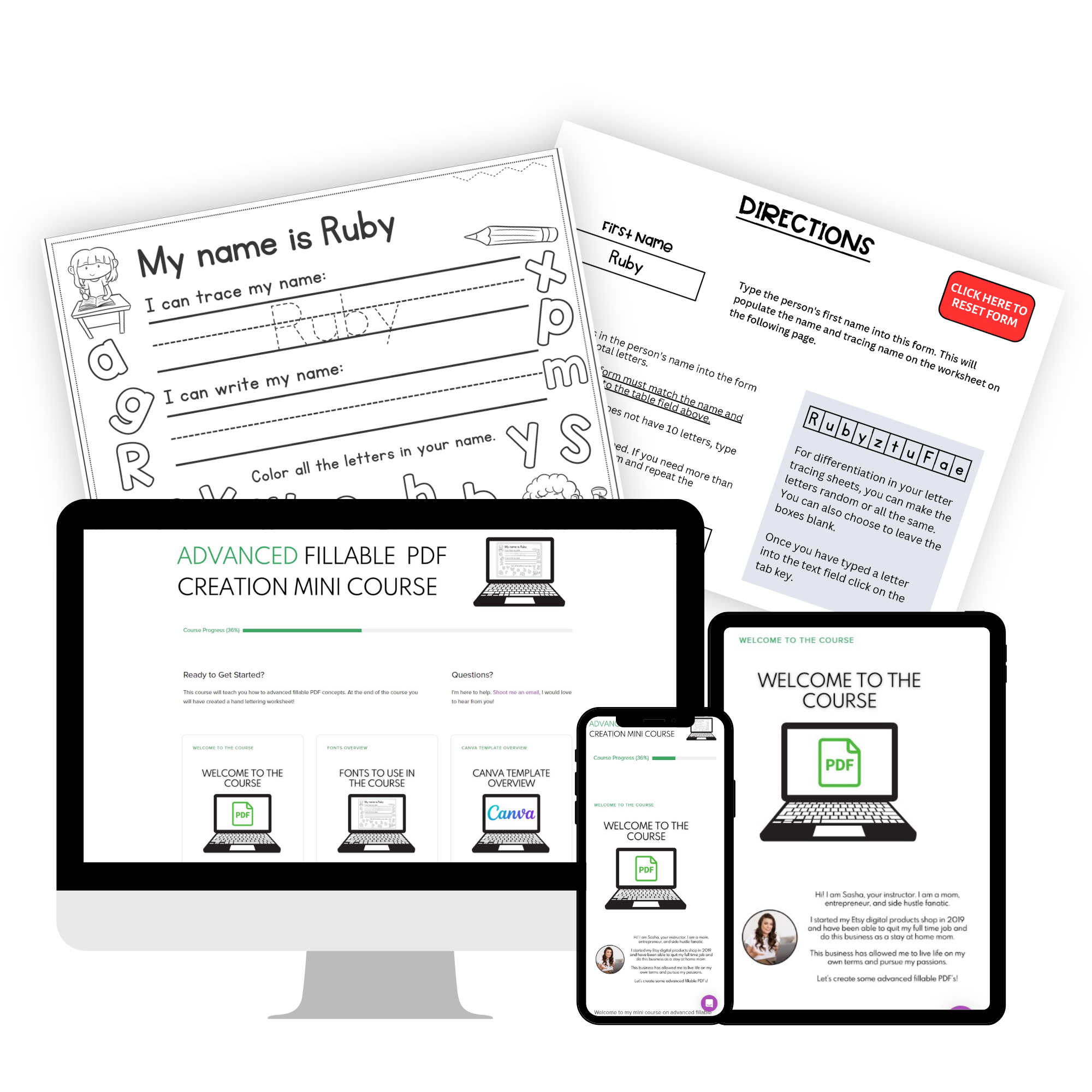 advanced fillable pdf creation mini course